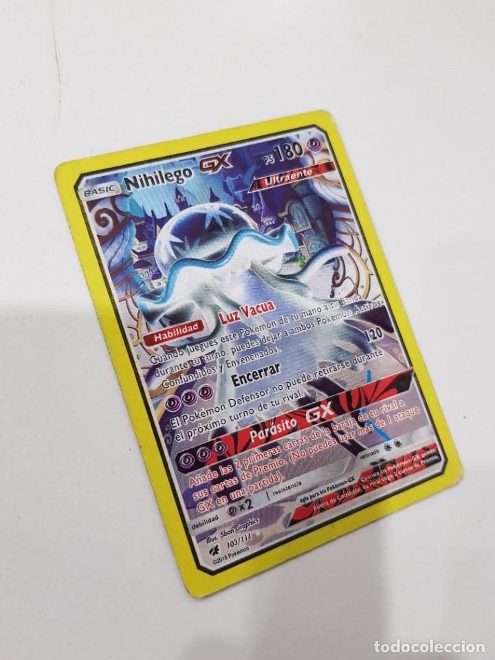 Trading cards: CARTA POKEMON. BASIC. NIHILEGO GX. RARA. 103/111. 2018 - Foto 2