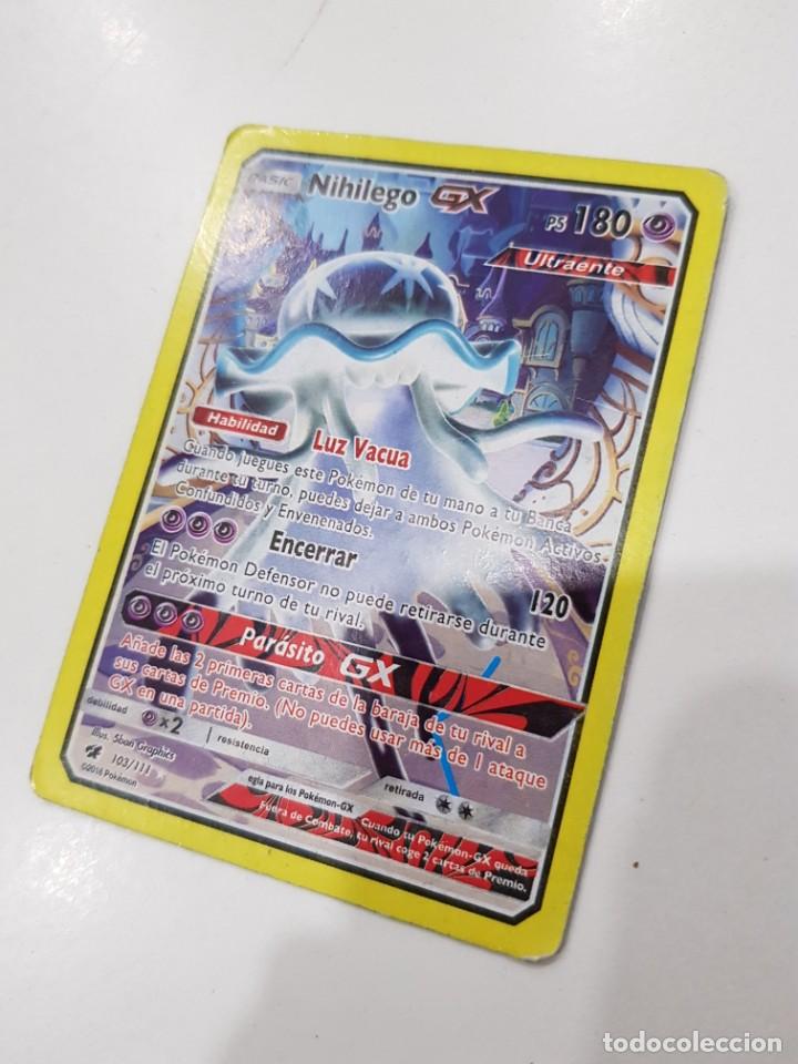 Trading cards: CARTA POKEMON. BASIC. NIHILEGO GX. RARA. 103/111. 2018 - Foto 3