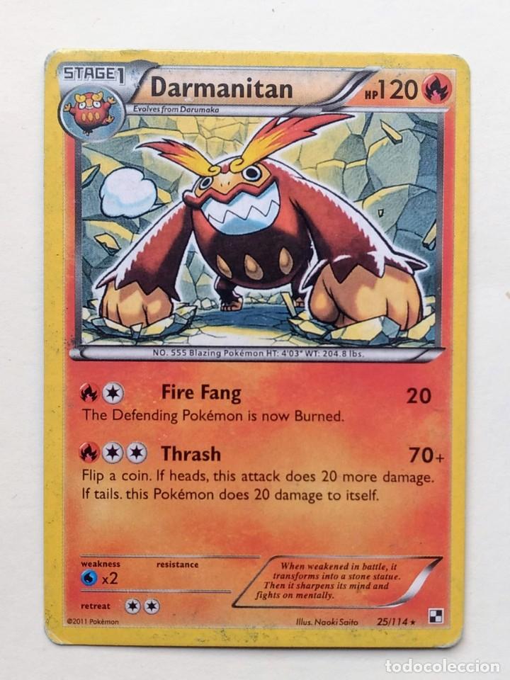 Carta Tarjeta Card Pokemon 2011 Darmanitan 25/114