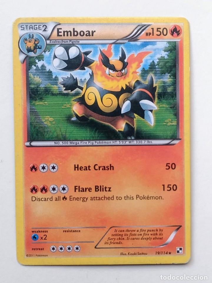 CARTA TARJETA CARD POKEMON 2011 EMBOAR 19/114