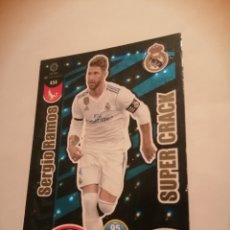 Trading Cards: TRADING CARD ADRENALYN 2017-18 REAL MADRID SERGIO RAMOS SUPER CRACK. Lote 325967433