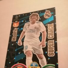 Trading Cards: TRADING CARD ADRENALYN 2017-18 REAL MADRID MODRIC SUPER CRACK. Lote 325967708