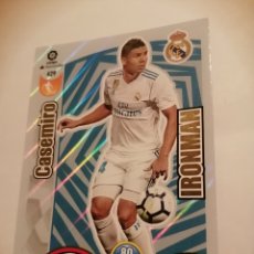 Trading Cards: TRADING CARD ADRENALYN 2017-18 REAL MADRID CASIMIRO IRONMAN. Lote 325968103