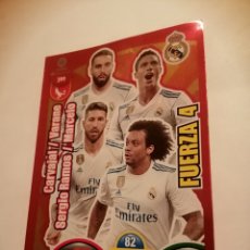 Trading Cards: TRADING CARD ADRENALYN 2017-18 REAL MADRID FUERZA 4. Lote 325968408