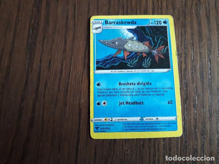 Trading Cards: carta pokemon, Barraskewda, 029/100, a&ntilde;o 2020, en espa&ntilde;ol.