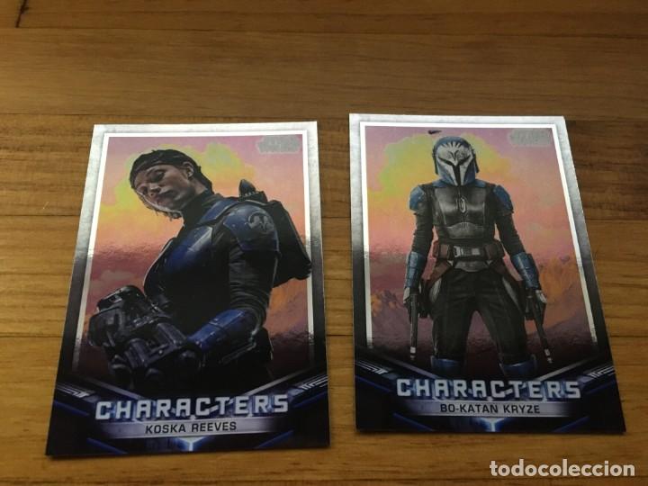Trading cards: Star Wars mandalorian Topps Characters - Foto 1