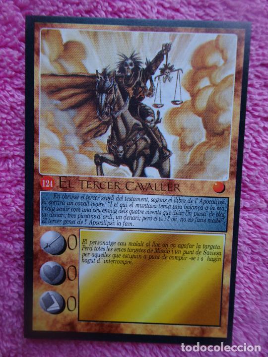 Trading cards: hist&ograve;ria m&agrave;gica de catalunya 124 el tercer cavaller avui 1996