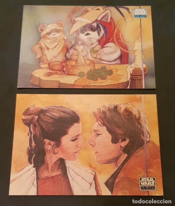 Trading cards: 2 trading cards de la colecci&oacute;n STAR WARS GALAXY SERIES III de Topps a&ntilde;o 1995