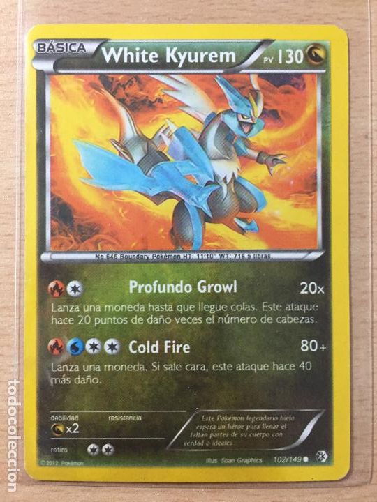 Trading cards: 2012 - WHITE KYUREM - POKEMON - Foto 1