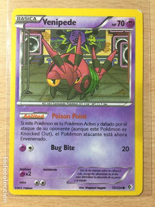 Trading cards: 2012 - VENIPEDE - POKEMON - Foto 1