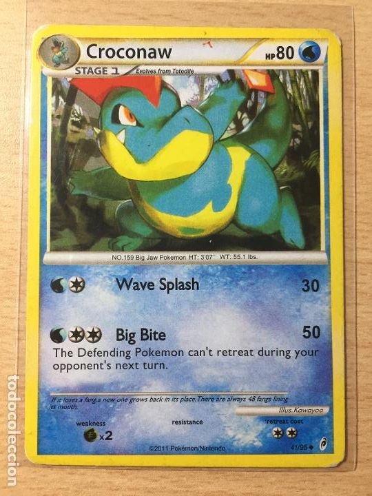 Trading cards: 2011 - CROCONAW - POKEMON - Foto 1