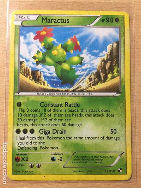 Trading cards: 2011 - MARACTUS - POKEMON - Foto 1