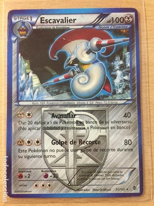 Trading cards: 2013 - ESCAVALIER - POKEMON - Foto 1