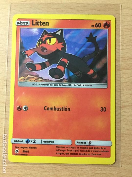 2017 - litten - pokemon - Buy Antique trading cards on todocoleccion