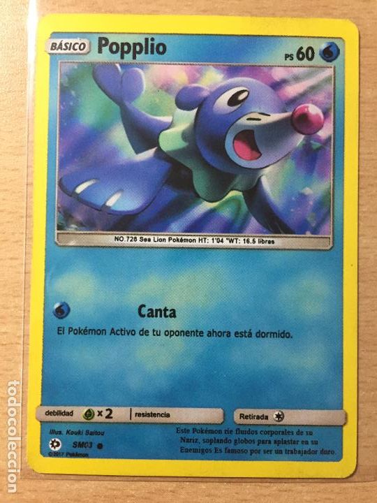 2017 - popplio - pokemon - Buy Antique trading cards on todocoleccion