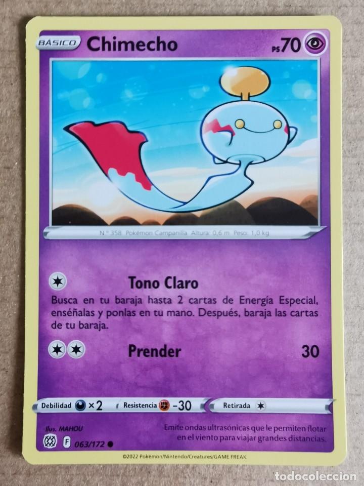 carta pokmon basico chimecho 063/172. 2022. ps - Buy Antique trading cards  on todocoleccion