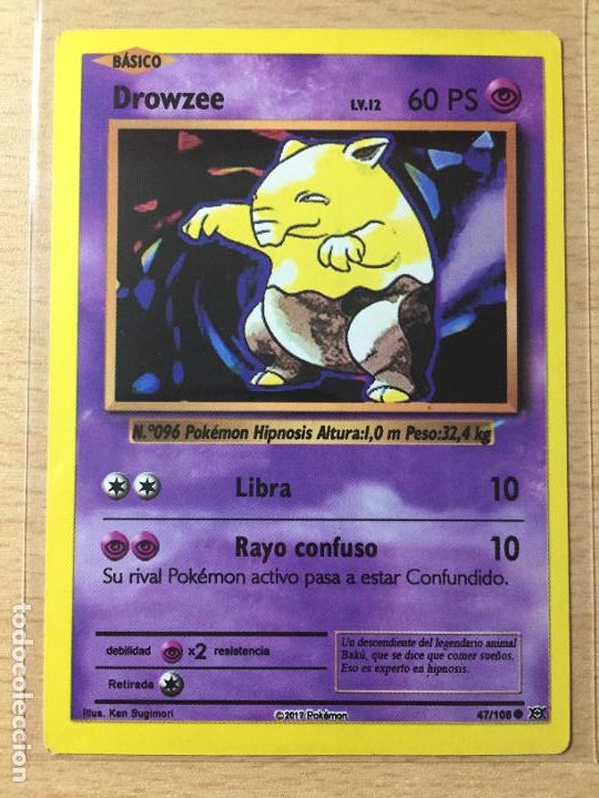 Trading cards: 2017 - DROWZEE - POKEMON - Foto 1
