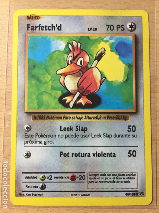 Trading cards: 2017 - FARFETCH&acute;D - POKEMON - Foto 1