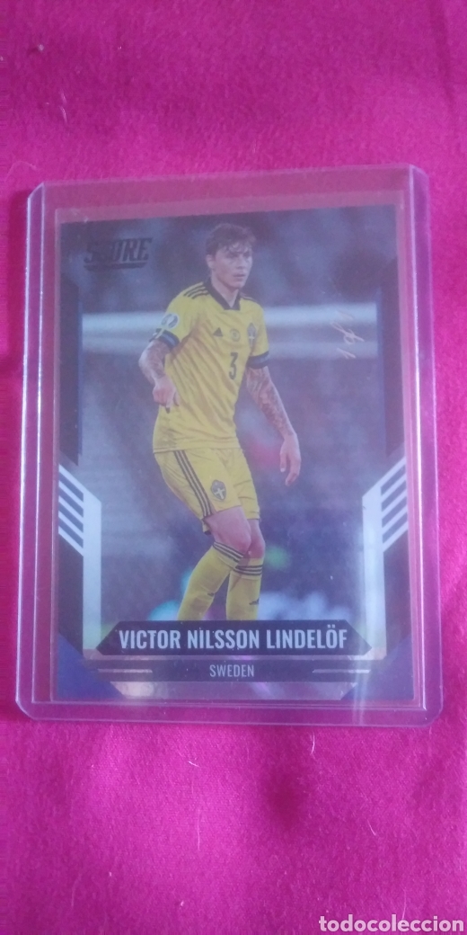 Trading Cards: Panini Score Fifa 2021-22 Victor Lindelof-Black Lava 1 de 1.Suecia.