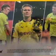 Trading Cards: TOPPS NOW ERLING HAALAND UEFA PREMIO DELANTERO CHAMPIONS LEAGUE 2021 TRADING CARD EXCLUSIVA. Lote 366662996