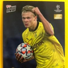Trading Cards: TOPPS NOW ERLING HAALAND UEFA PREMIO DELANTERO CHAMPIONS LEAGUE 2021 TRADING CARD EXCLUSIVA. Lote 366663066