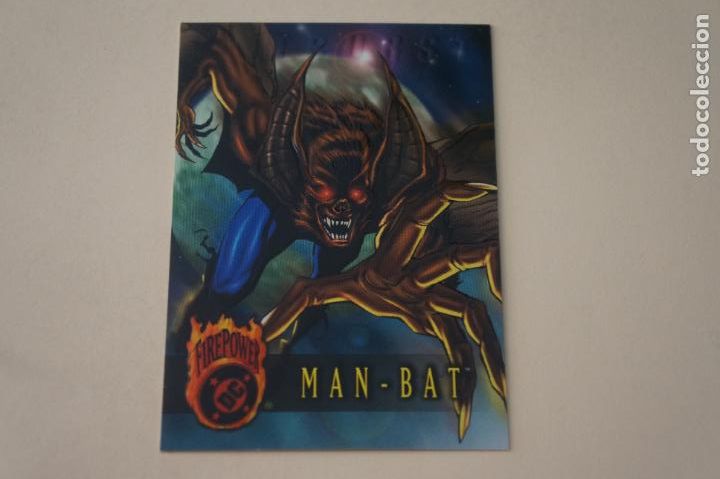 Sammelkarten: TRADING CARD DE SUPER HEROES MAN BAT N&ordm; 24 A&Ntilde;O 1996 FIREPOWER OUTBURST DE DC