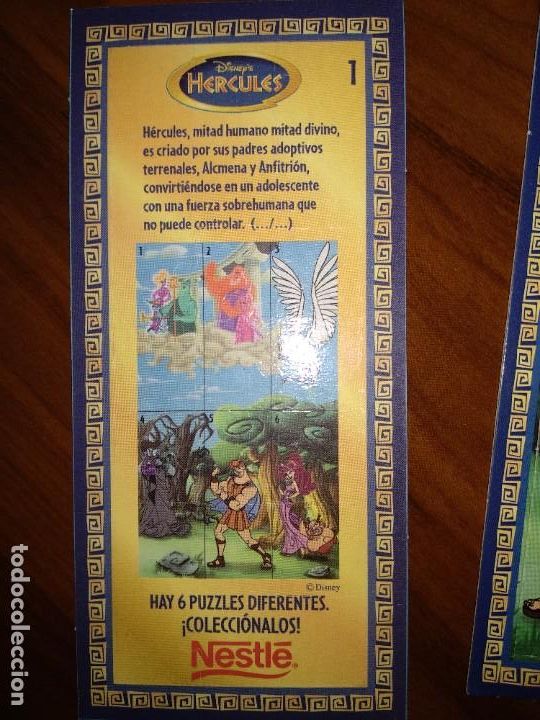 Trading cards: H&eacute;rcules Nestl&eacute; Puzzles - Foto 2