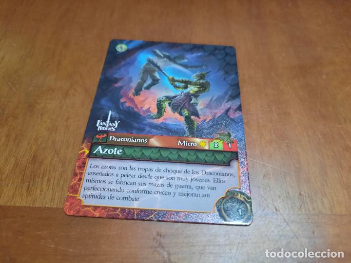 Figurine Collezionabili: 1 AZOTE FANTASY RIDERS. EL RESURGIR DE LOS DRAGONES. CARTA CROMO. PANINI. COMO NUEVA