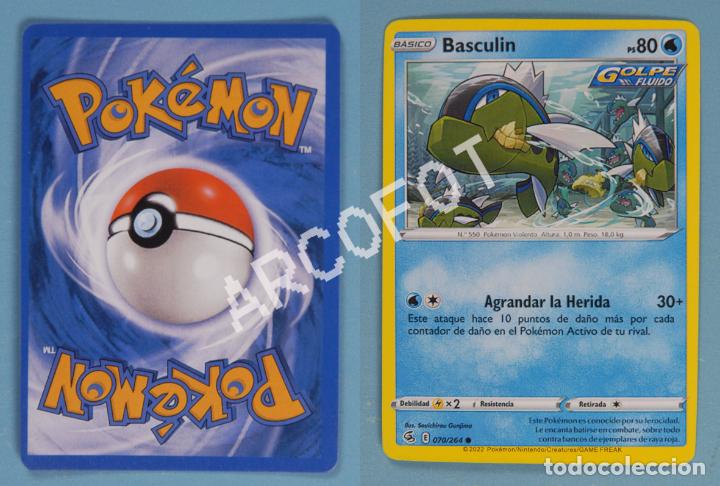 Trading cards: CARTA POKEMON - BASCULIN - B&Aacute;SICO - PS 80 - Foto 1