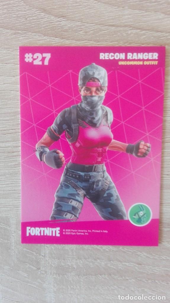 Figurine Collezionabili: CARTA,TRADING CARD N&ordm; 27 RECON RANGER-FORTNITE SERIES 2-EPIC GAMES-PANINI-A&Ntilde;O 2020.