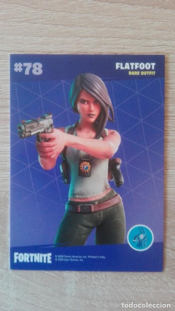 Trading Cards: CARTA,TRADING CARD N&ordm; 78 FLATFOOT-FORTNITE SERIES 2-EPIC GAMES-PANINI-A&Ntilde;O 2020.