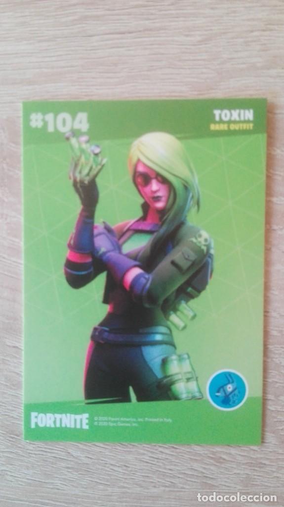 Cartas Colecion&aacute;veis: CARTA,TRADING CARD N&ordm; 104 TOXIN-FORTNITE SERIES 2-EPIC GAMES-PANINI-A&Ntilde;O 2020.