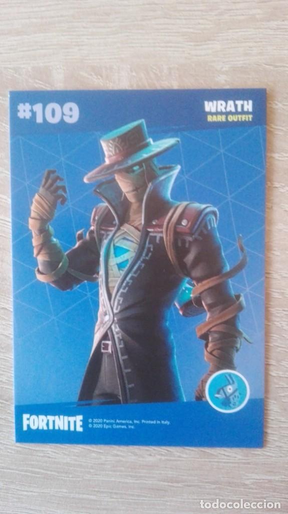 Trading Cards: CARTA,TRADING CARD N&ordm; 109 WRATH-FORTNITE SERIES 2-EPIC GAMES-PANINI-A&Ntilde;O 2020.