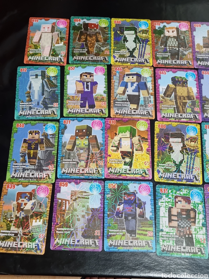 Trading cards: LOTE DE 37 CARTAS MINECRAFT - Foto 2