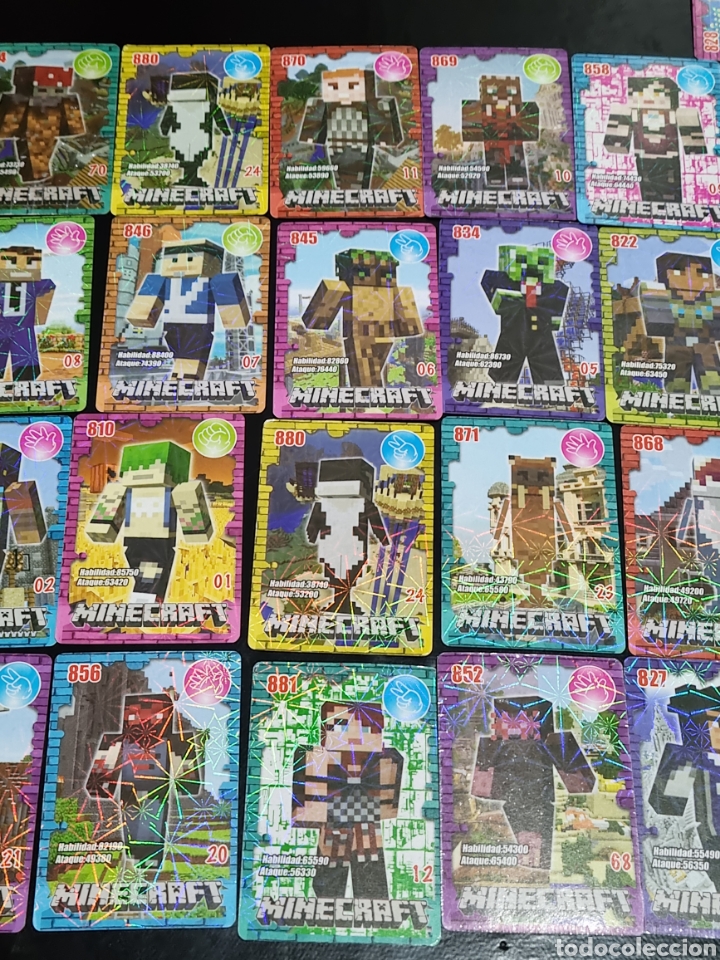 Trading cards: LOTE DE 37 CARTAS MINECRAFT - Foto 3