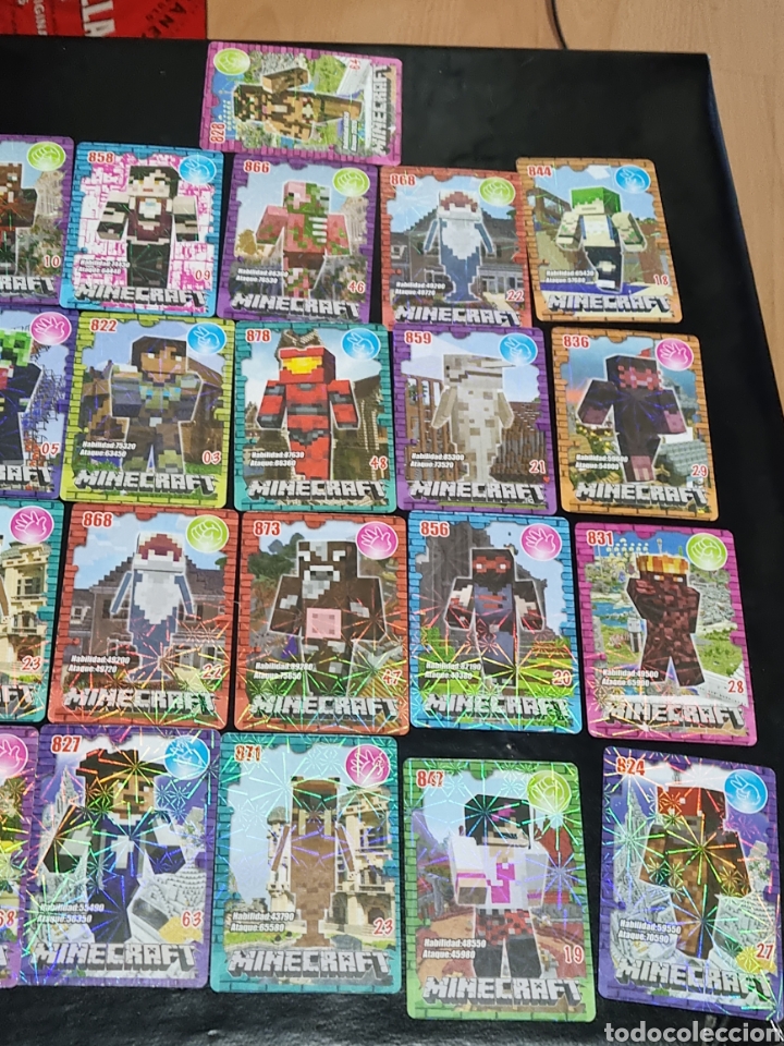 Trading cards: LOTE DE 37 CARTAS MINECRAFT - Foto 4
