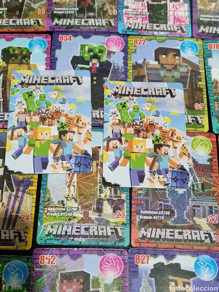 Trading cards: LOTE DE 37 CARTAS MINECRAFT - Foto 5