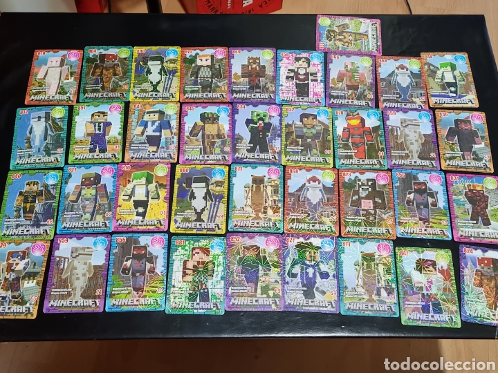 Trading cards: LOTE DE 37 CARTAS MINECRAFT - Foto 1
