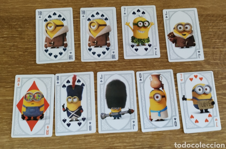 Trading Cards: Lote 9 cartas Los Minions La Baraja M&aacute;gica