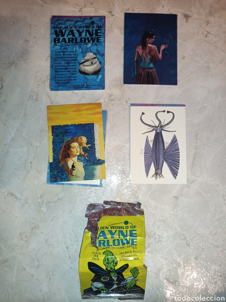 Trading cards: Lote de Wayne Barlowe - Foto 2
