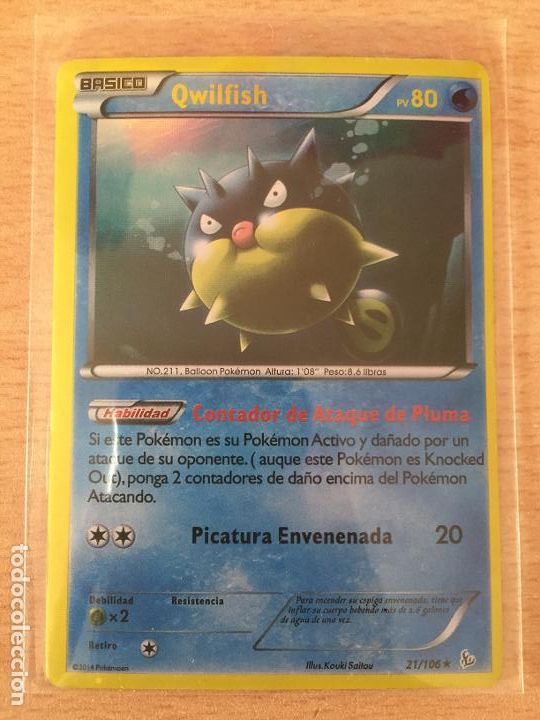 Trading cards: 2014 - QWILFISH - POKEMON - Foto 1