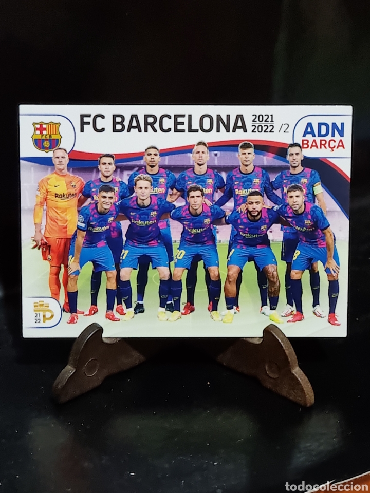 Trading cards: 2 - ALINEACI&Oacute;N 2 BARCELONA , BAR&Ccedil;A PODIUM 2021-2022