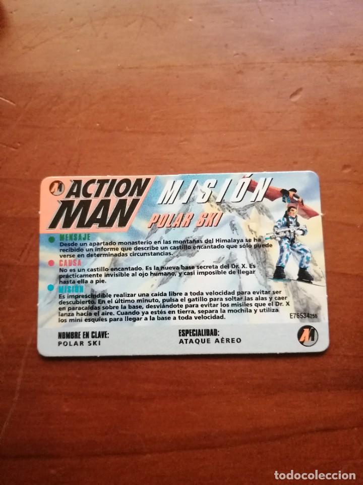 Trading cards: TARJETA ACTION MAN MISION POLAR SKI - Foto 1
