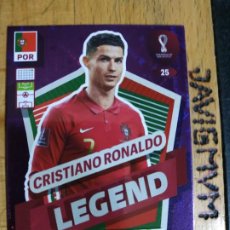 Trading Cards: ADRENALYN FIFA WORLD QATAR 2022 LEGEND Nº 25 CRISTIANO RONALDO PORTUGAL. Lote 363115915