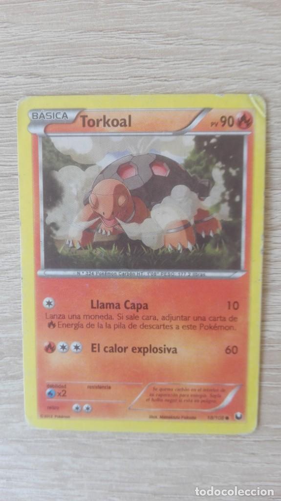 Figurine Collezionabili: TORKOAL N&ordm; 324 B&Aacute;SICA PV 90 LLAMA CAPA 10 EL CALOR EXPLOSIVA 60 // POK&Eacute;MON CARB&Oacute;N // A&Ntilde;O 2012.