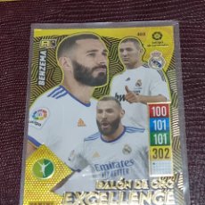 Trading Cards: 409 - BENZEMA - BALÓN DE ORO EXCELLENCE - REAL MADRID ADRENALYN 21 22. Lote 363198505