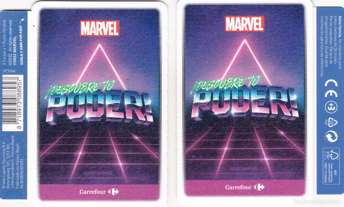Trading cards: 2 SOBRES DE CROMOS * MARVEL DESCUBRE TU PODER * DE CARREFOUR (NUEVOS) - Foto 1