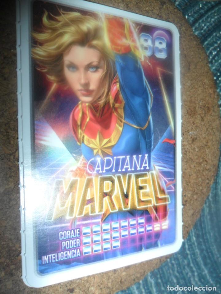 Trading cards: COLECCION CARREFOUR 2022 MARVEL, DESCUBRE TU PODER, N&ordm; 88 CAPITANA MARVEL - Foto 1