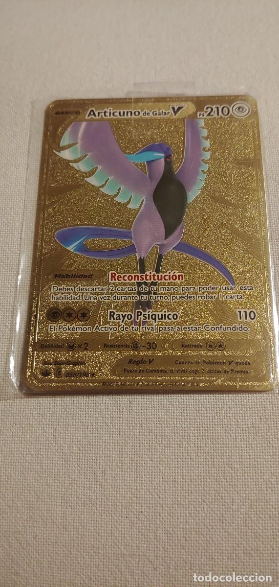 Card Basic Pokemon Card Articuno de Galar V PS210 Oro Gold Dorada 058