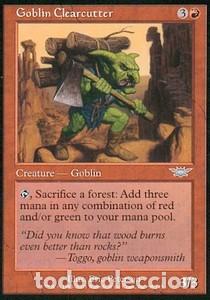 Trading cards: Carta MTG-Abbattitore Goblin-Legioni-Good-U-Italiano - MTG